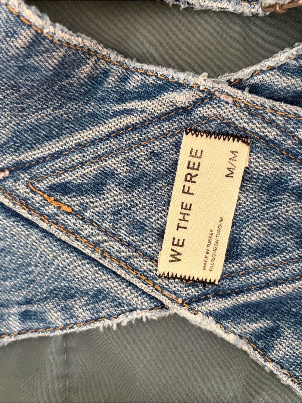 Free People We The Free Good Luck Barrel Overalls size medium - Picture 6 of 6